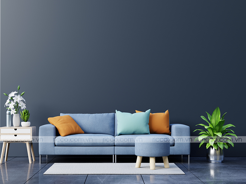 Sofa xanh dương mang đến vượng khí